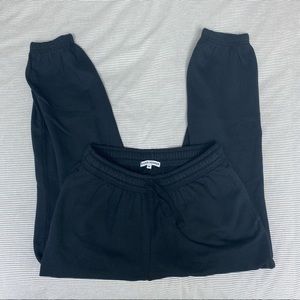 Black sweat fleece pants